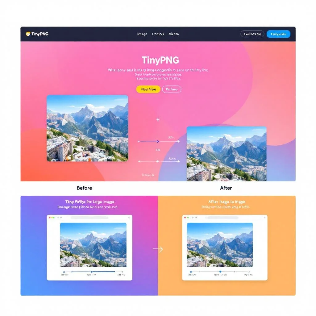 展示圖片壓縮工具的效果