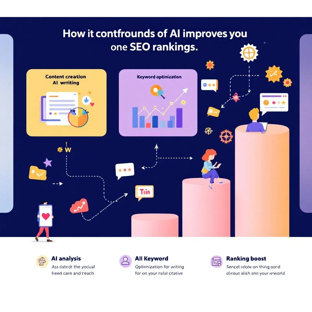 AI寫作如何改善SEO排名的示意圖