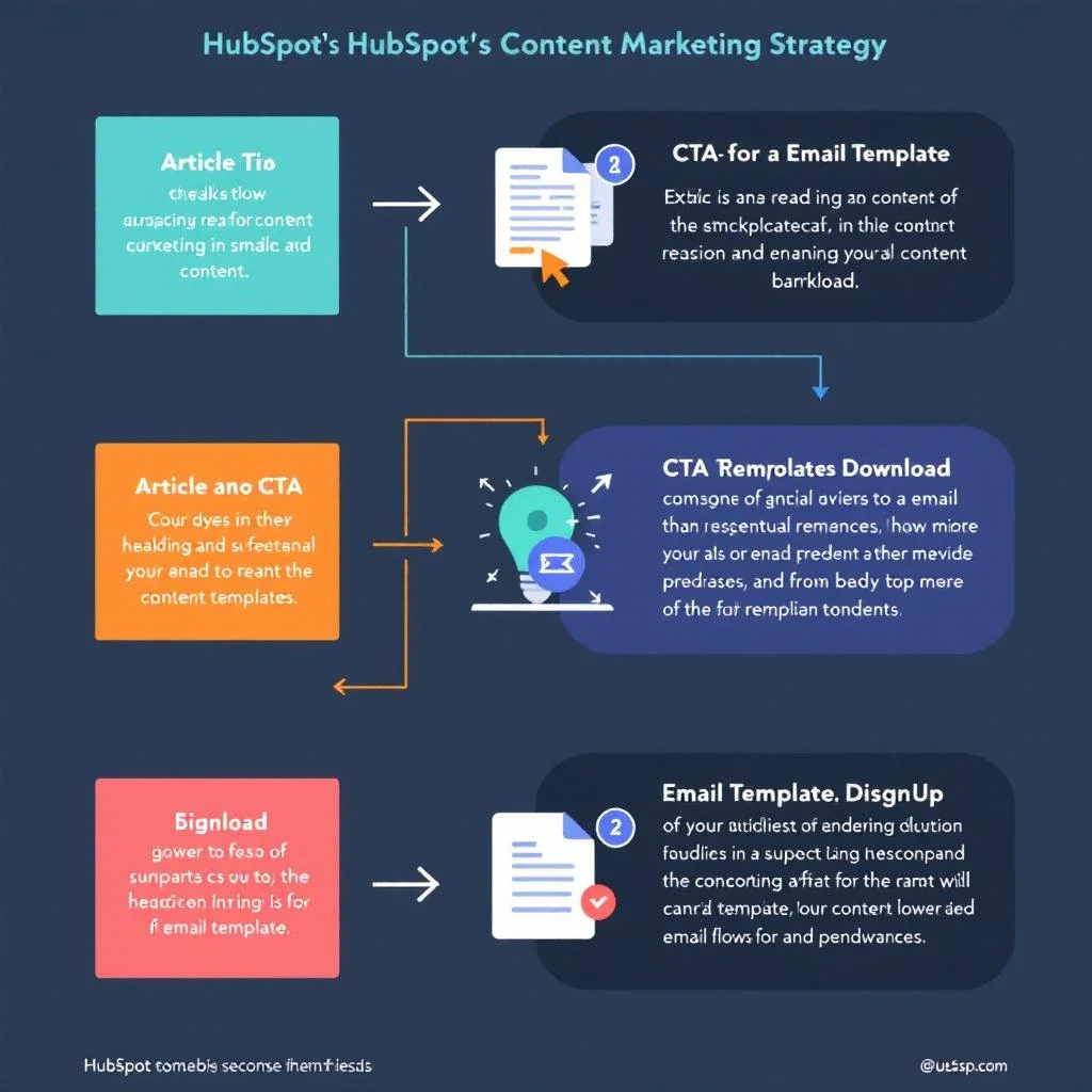 HubSpot 文章的內部動線設計示意圖