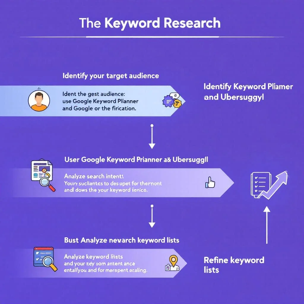 關鍵字研究流程的步驟圖解