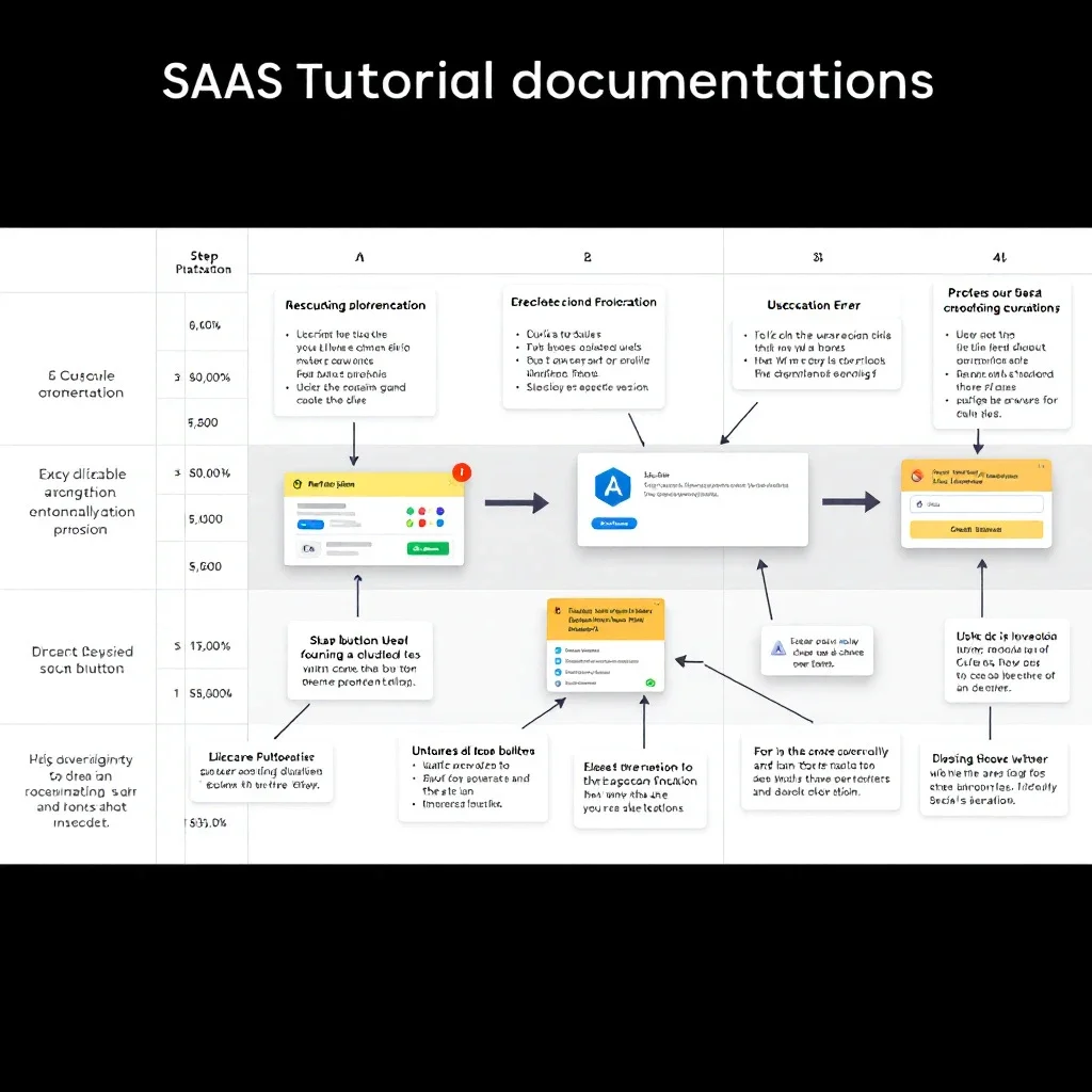展示SaaS教學文的截圖與流程表格。