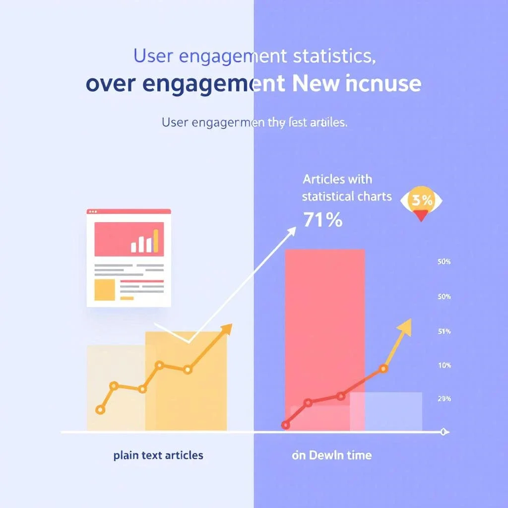展示統計圖表的SEO文章，強調數據分析的重要性