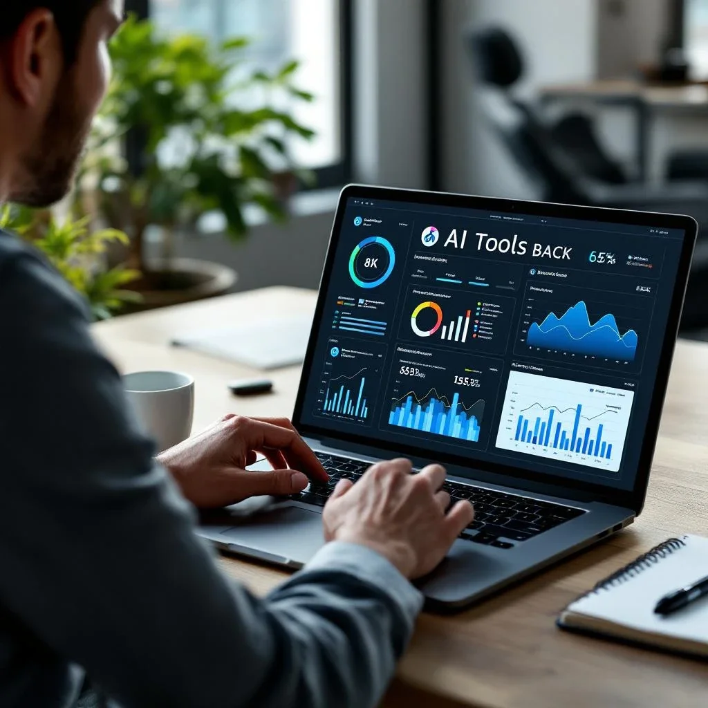 顯示一個人正在分析需求以選擇合適的AI工具