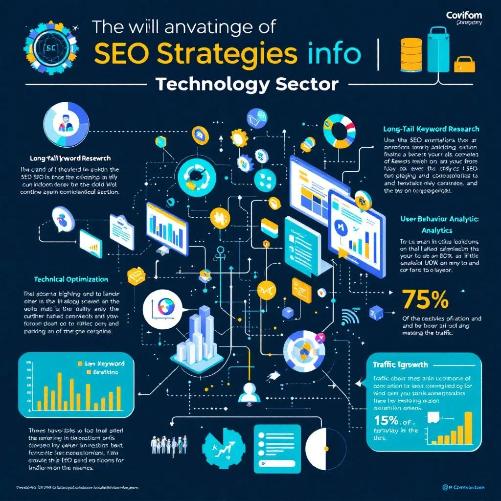 科技行業SEO策略的示意圖