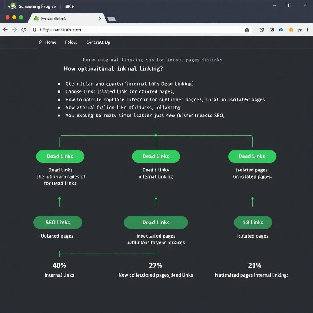 顯示網站內部連結結構優化的畫面