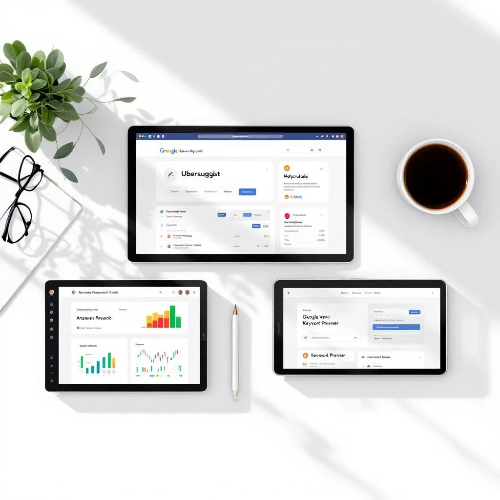 展示關鍵字研究的工具與界面