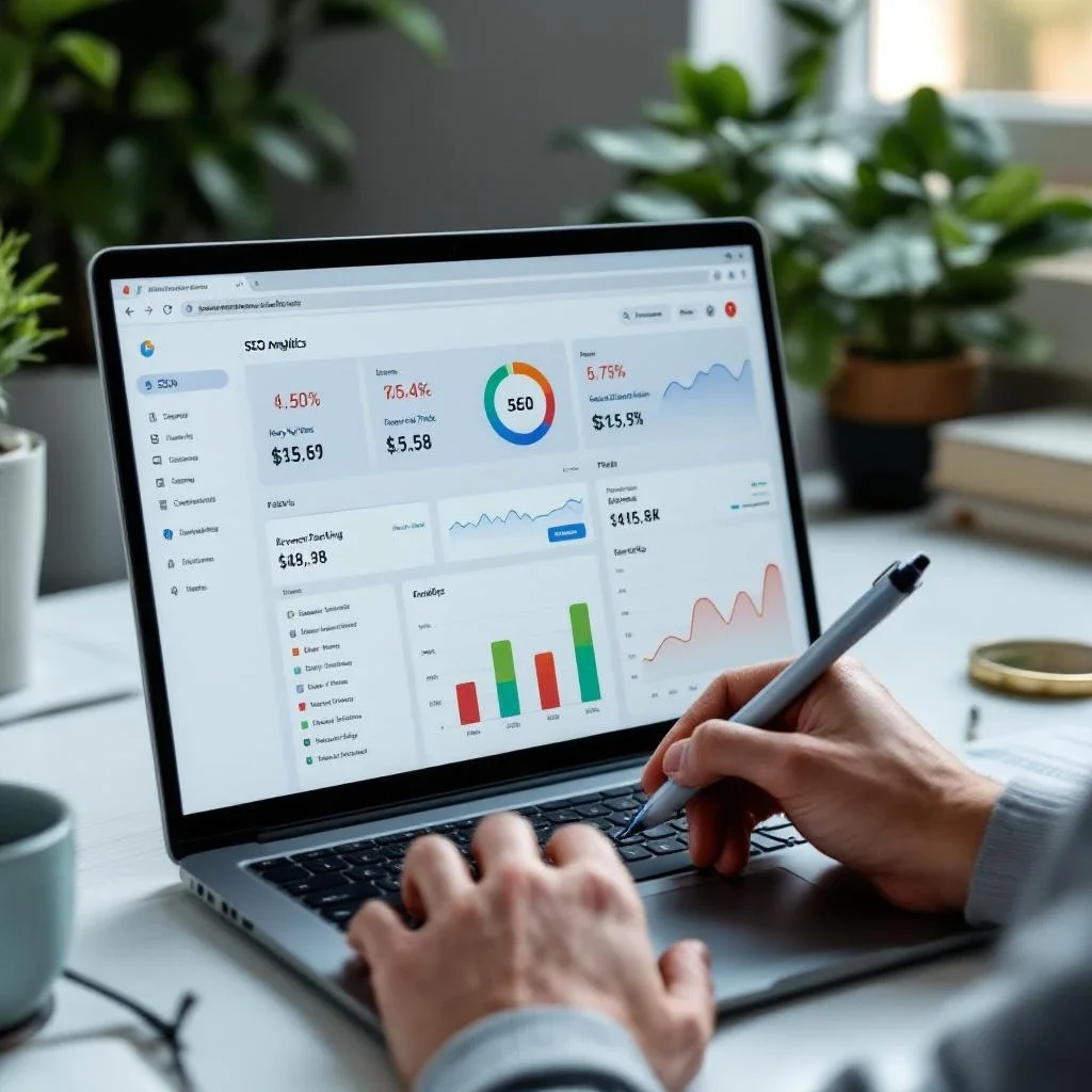 一位專業人士在優化內容的過程