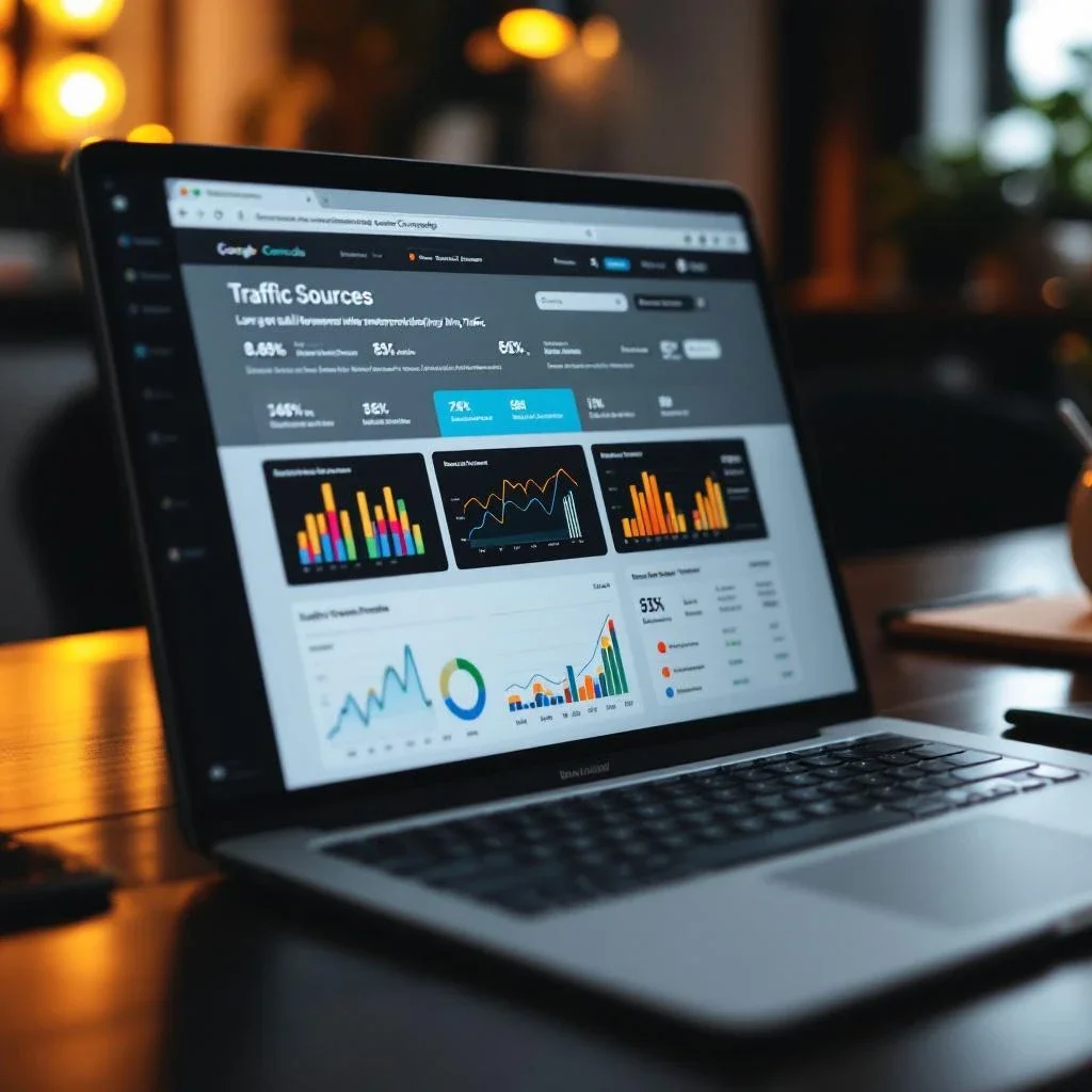 展示Google Search Console分析流量的畫面