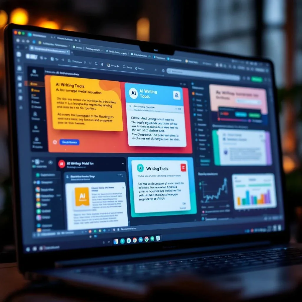 展示不同語言模型的 AI 工具界面