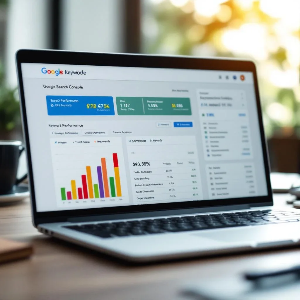 這張圖會呈現 Google Search Console 的介面