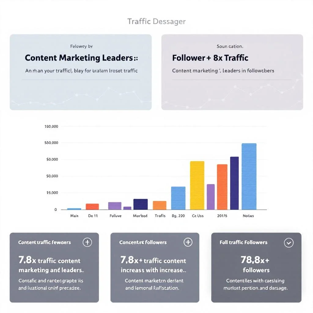 一個數據圖表展示內容行銷的成效