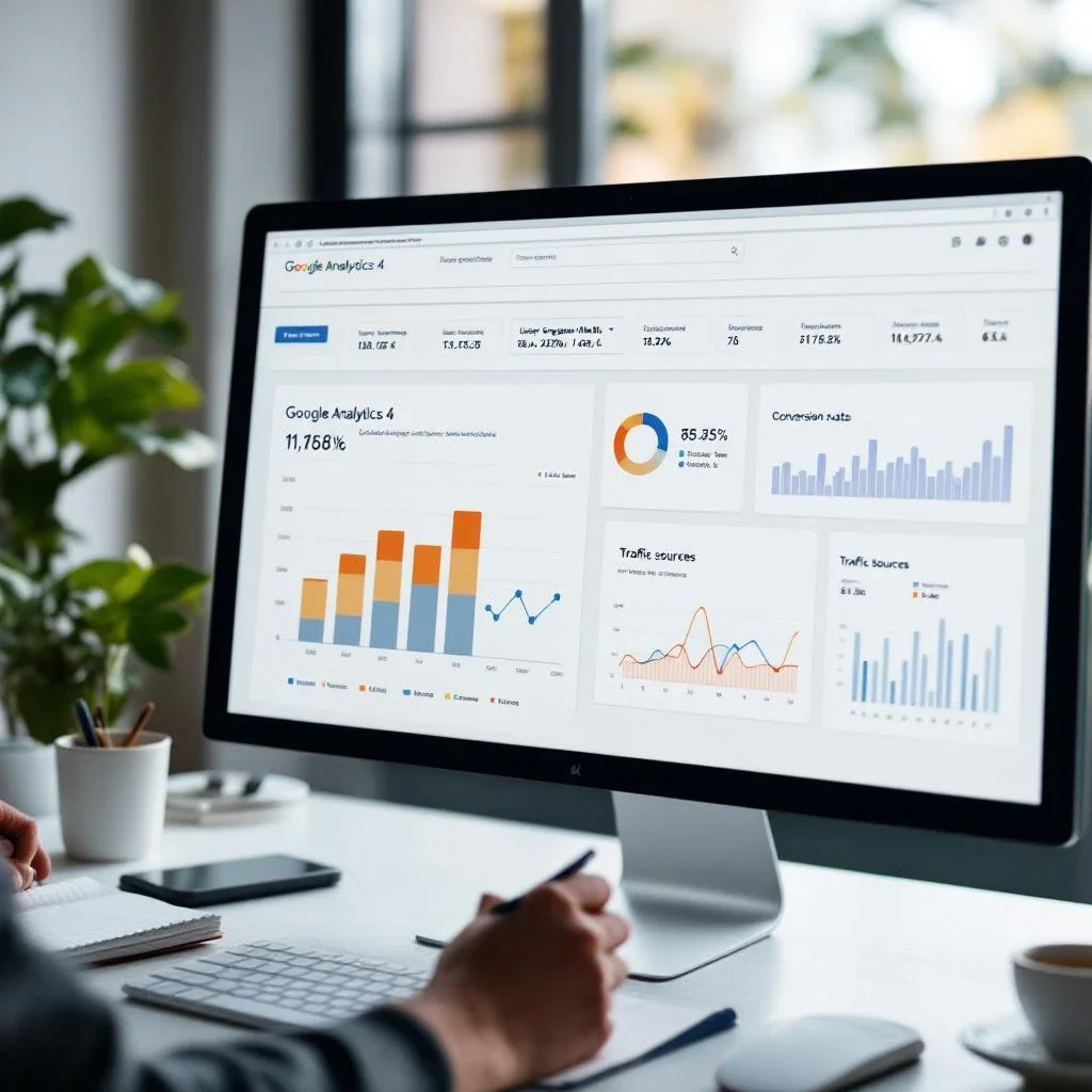 這張圖展示GA4的關鍵指標