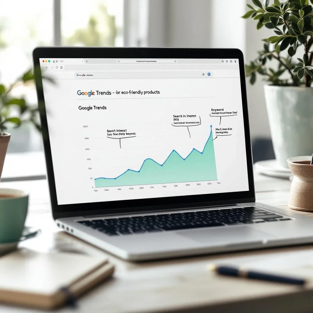 展示Google Trends在分析搜尋意圖的使用