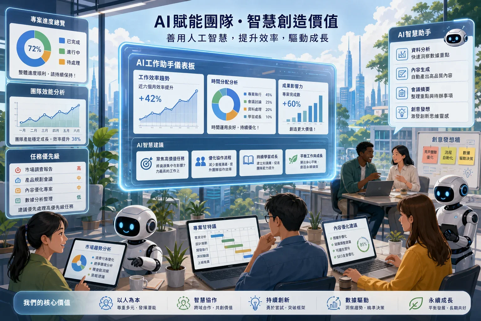 最佳AI工具推薦：數位工作空間中專業人士使用AI工具提升生產力的場景