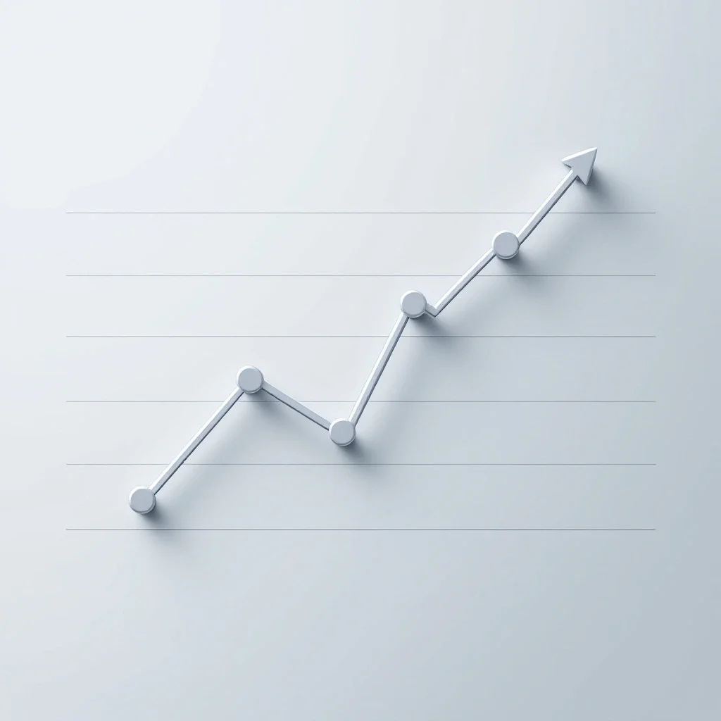 顯示易經卜卦自我理解的Google趨勢數據圖表,呈現過去一年搜尋興趣穩定上升