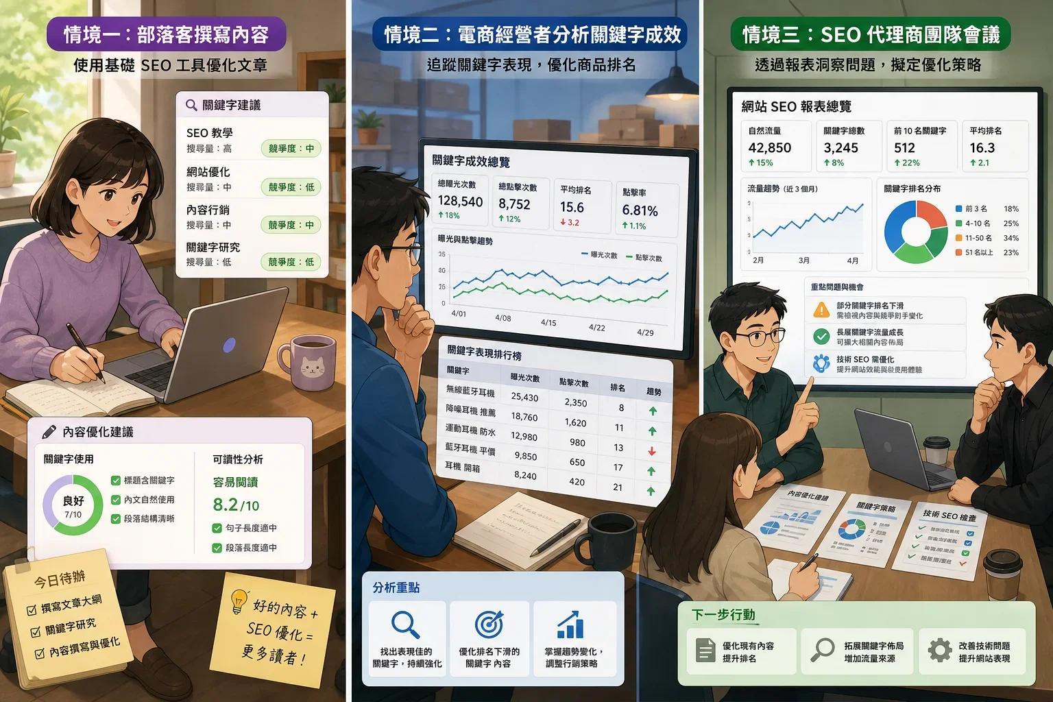 SEO 工具推薦：部落客使用簡易SEO工具撰寫內容的場景