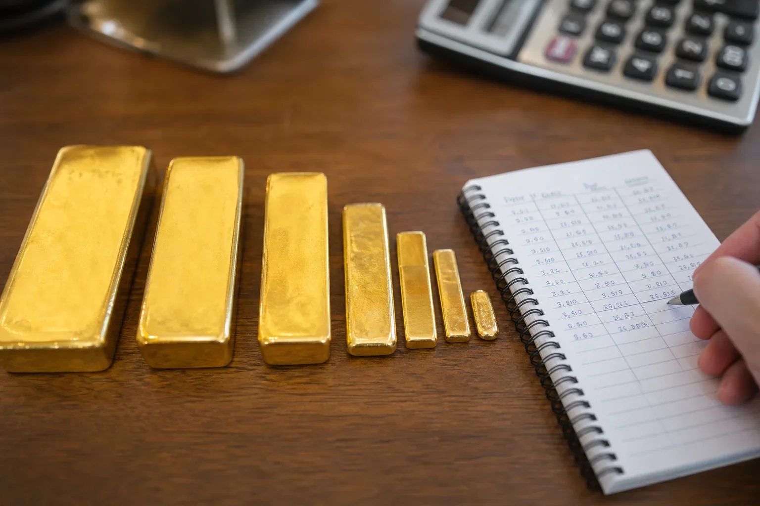 比較不同黃金金條的規格與價格，強調黃金金條交易安全的重要性