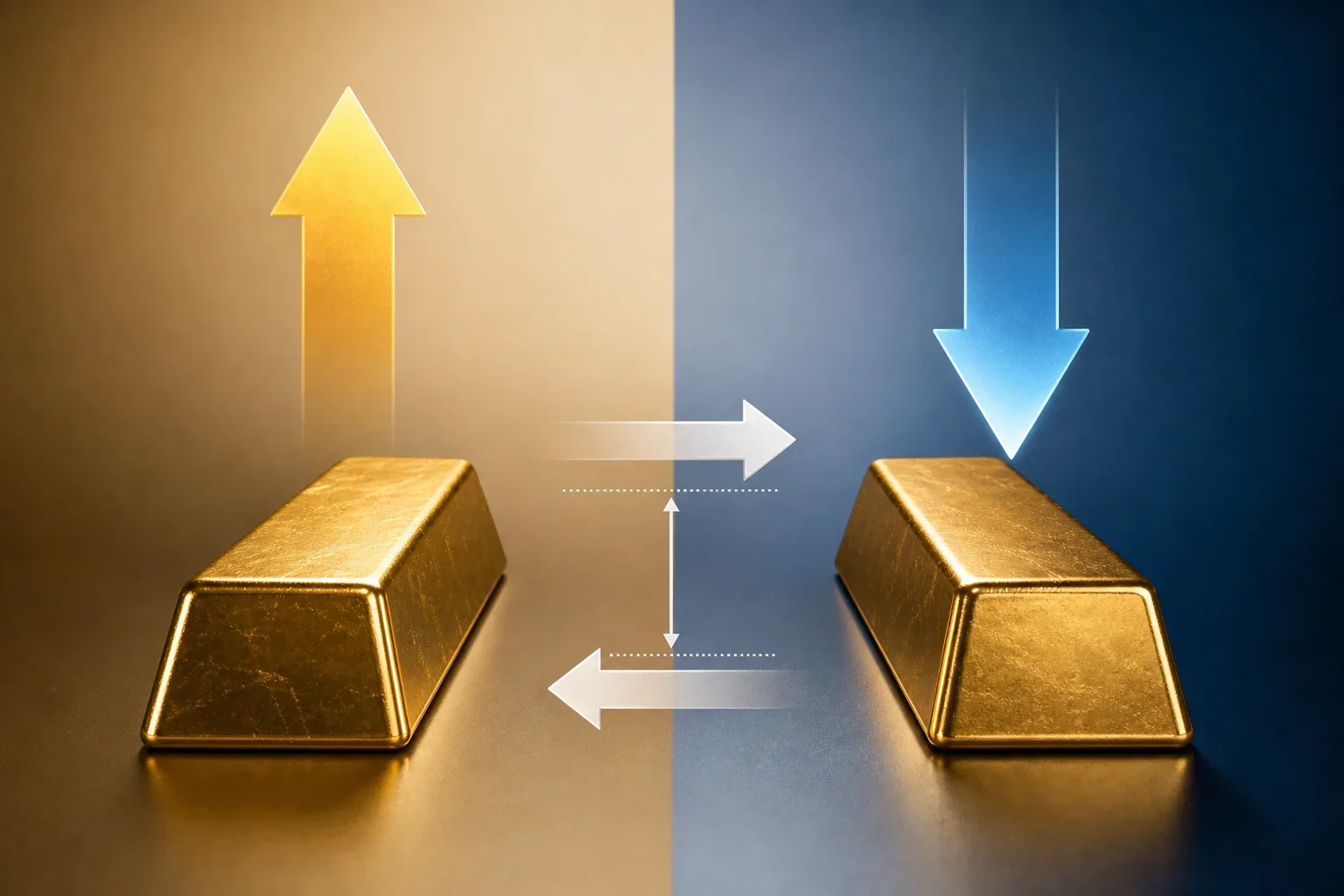 比較黃金金條買賣價格及價差的資訊圖表
